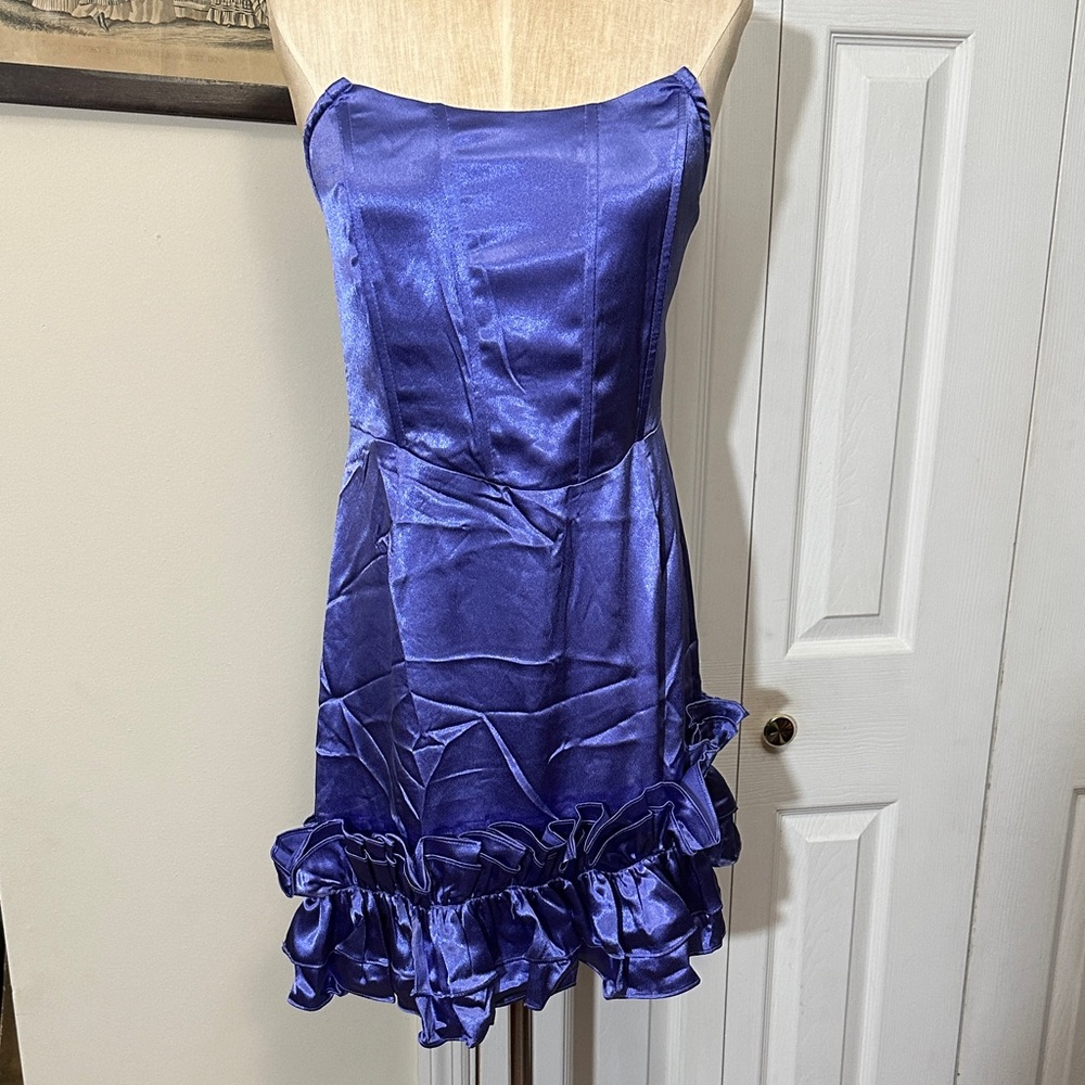 She + Sky Shimmering Purple Dress